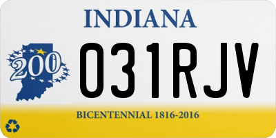 IN license plate 031RJV
