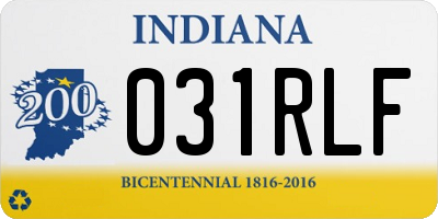 IN license plate 031RLF