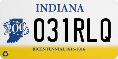 IN license plate 031RLQ