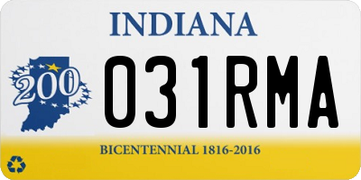 IN license plate 031RMA