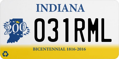 IN license plate 031RML
