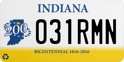 IN license plate 031RMN