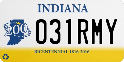 IN license plate 031RMY