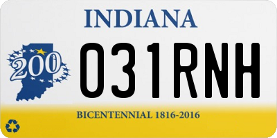 IN license plate 031RNH