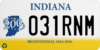 IN license plate 031RNM