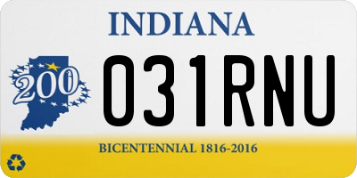 IN license plate 031RNU