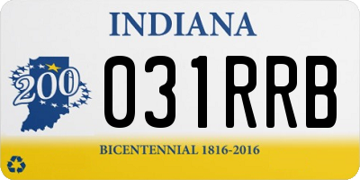 IN license plate 031RRB