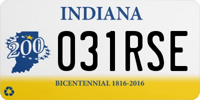 IN license plate 031RSE
