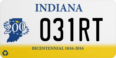 IN license plate 031RT