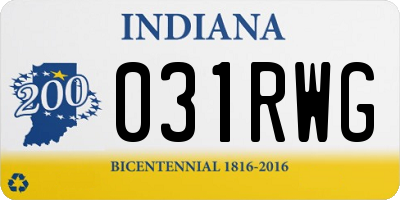 IN license plate 031RWG