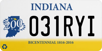IN license plate 031RYI