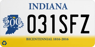 IN license plate 031SFZ