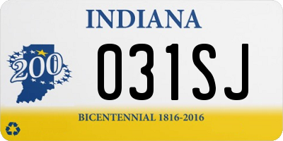 IN license plate 031SJ