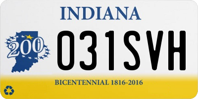 IN license plate 031SVH
