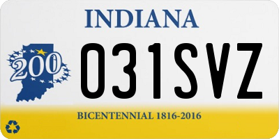 IN license plate 031SVZ