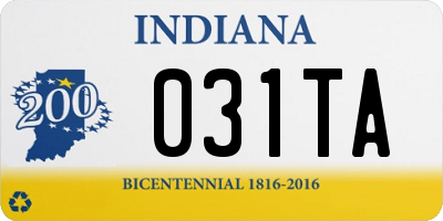 IN license plate 031TA