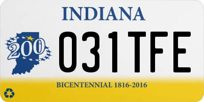 IN license plate 031TFE
