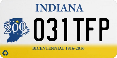 IN license plate 031TFP