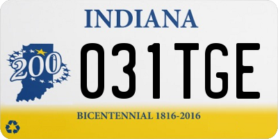IN license plate 031TGE