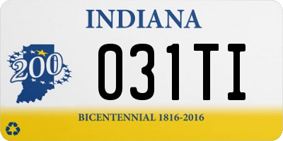 IN license plate 031TI