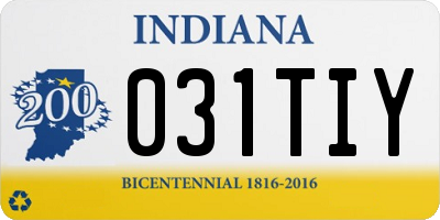 IN license plate 031TIY