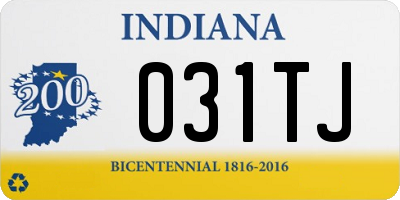 IN license plate 031TJ