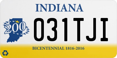 IN license plate 031TJI