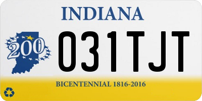 IN license plate 031TJT