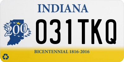 IN license plate 031TKQ