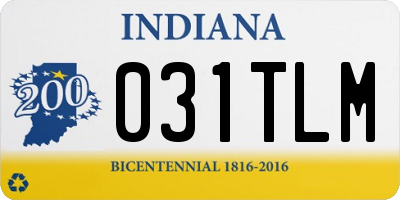 IN license plate 031TLM