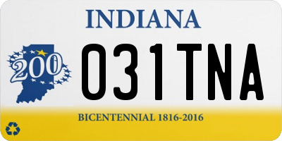 IN license plate 031TNA
