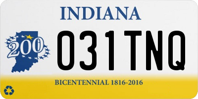 IN license plate 031TNQ
