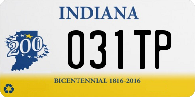 IN license plate 031TP