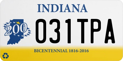IN license plate 031TPA