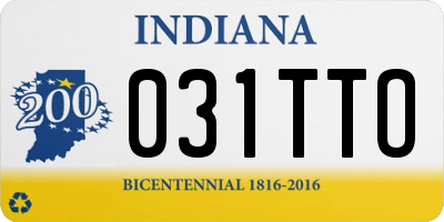 IN license plate 031TTO