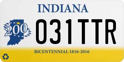 IN license plate 031TTR