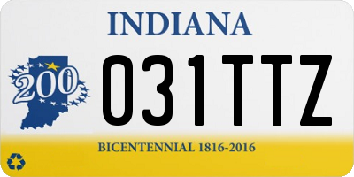 IN license plate 031TTZ
