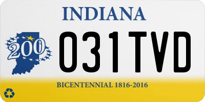 IN license plate 031TVD