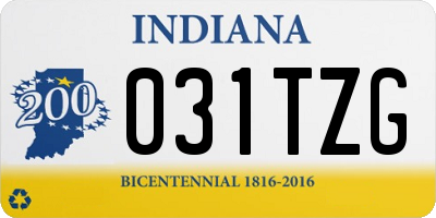 IN license plate 031TZG