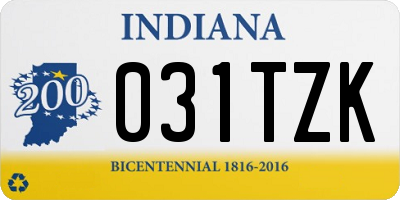 IN license plate 031TZK