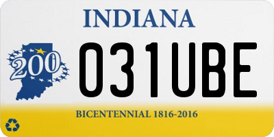 IN license plate 031UBE