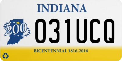 IN license plate 031UCQ