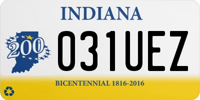 IN license plate 031UEZ