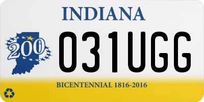 IN license plate 031UGG