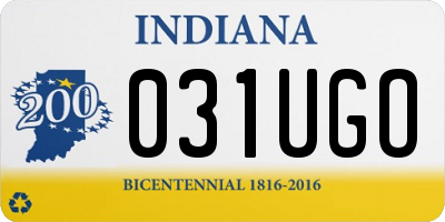 IN license plate 031UGO