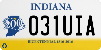 IN license plate 031UIA