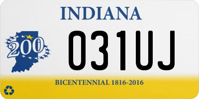 IN license plate 031UJ