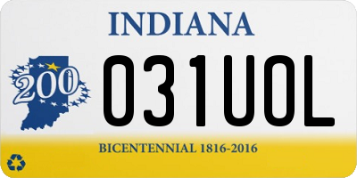 IN license plate 031UOL