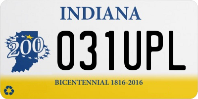 IN license plate 031UPL