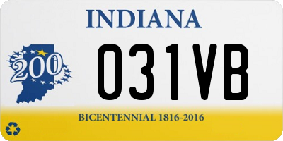 IN license plate 031VB